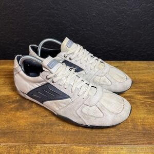 Diesel Paralex Low Top Sneakers Men Size 9 Tan Suede Leather Casual Shoes